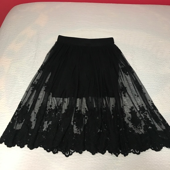 torrid Dresses & Skirts - Torrid Black Lace Formal Skirt